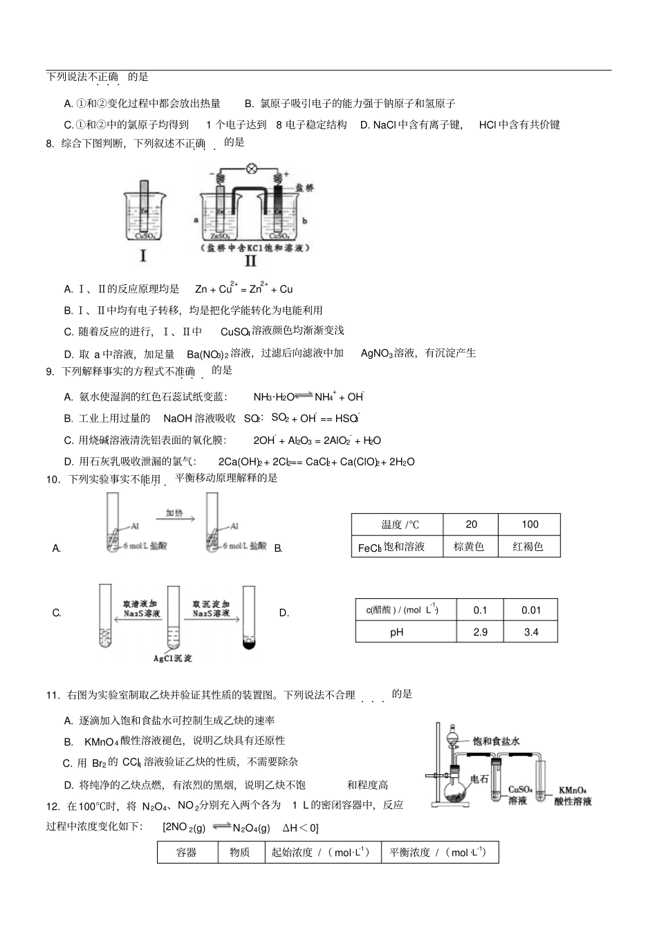 北京朝阳区2014届高三一模理综介绍_第2页