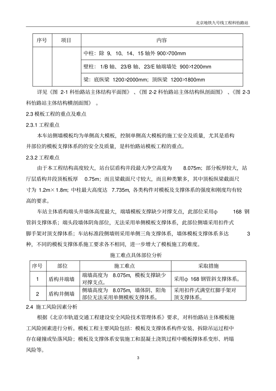 北京某地铁车站明挖结构模板方案单侧模板计算书_第3页