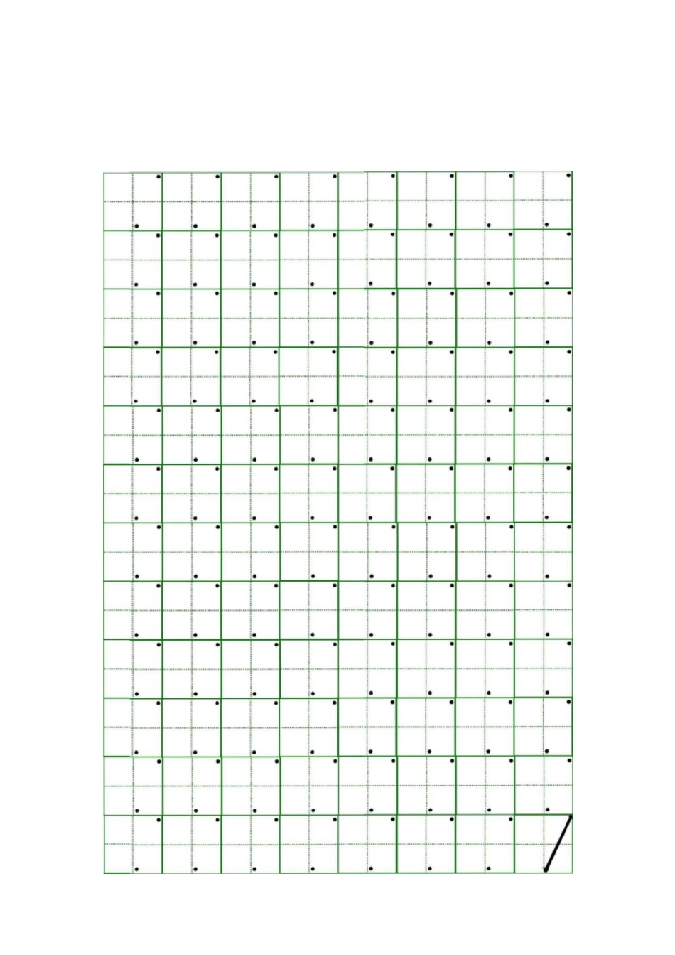 0-9数字字帖标准格式_第1页