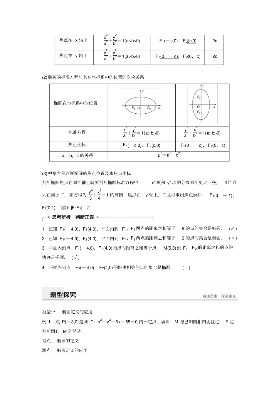北师大版2019高中数学选修1同步讲义：圆锥曲线与方程11_含答案_第2页
