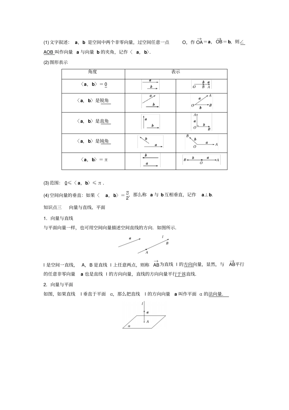 北师大版2019高中数学选修1同步讲义：空间向量与立体几何1_含答案_第2页