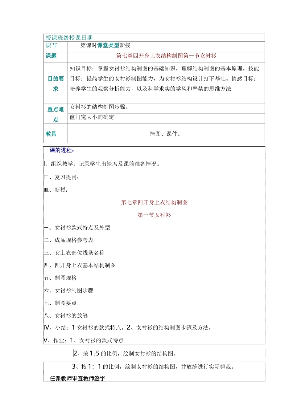 女衬衫制图教案_第1页