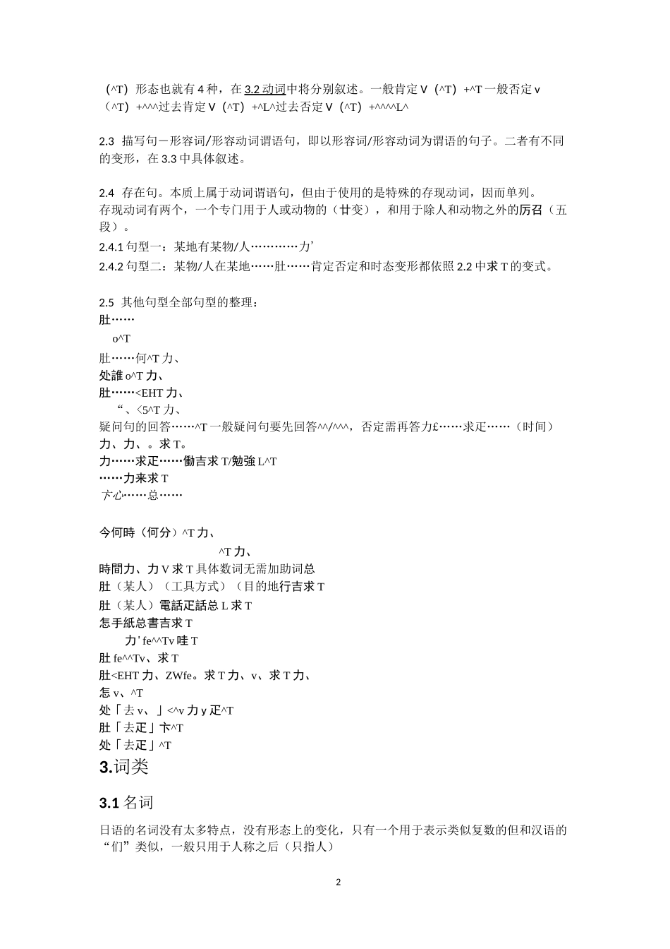 日语知识点整理_第2页