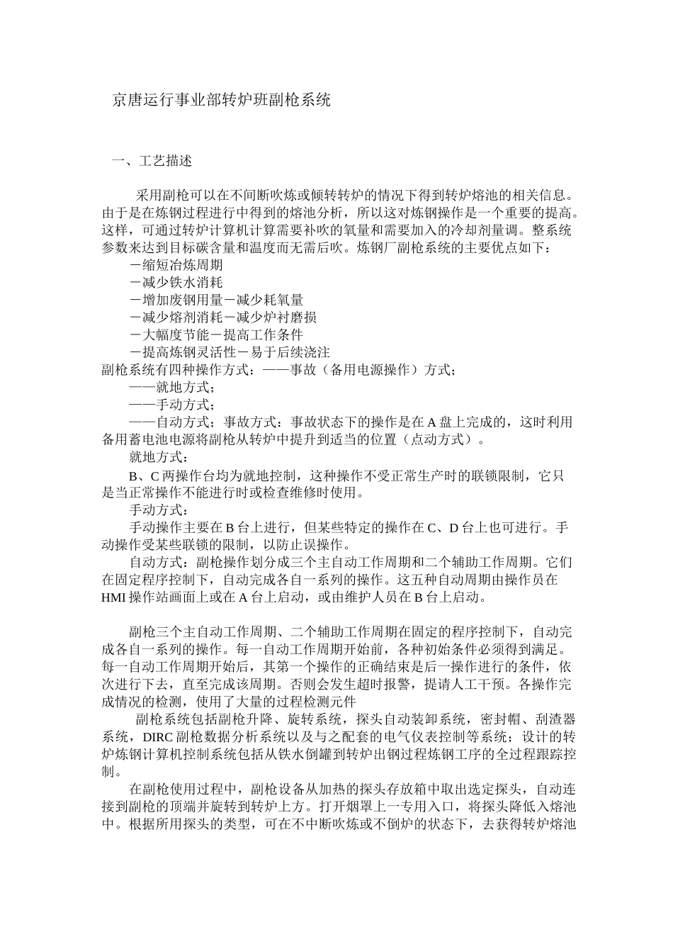 转炉副枪说明new_第1页