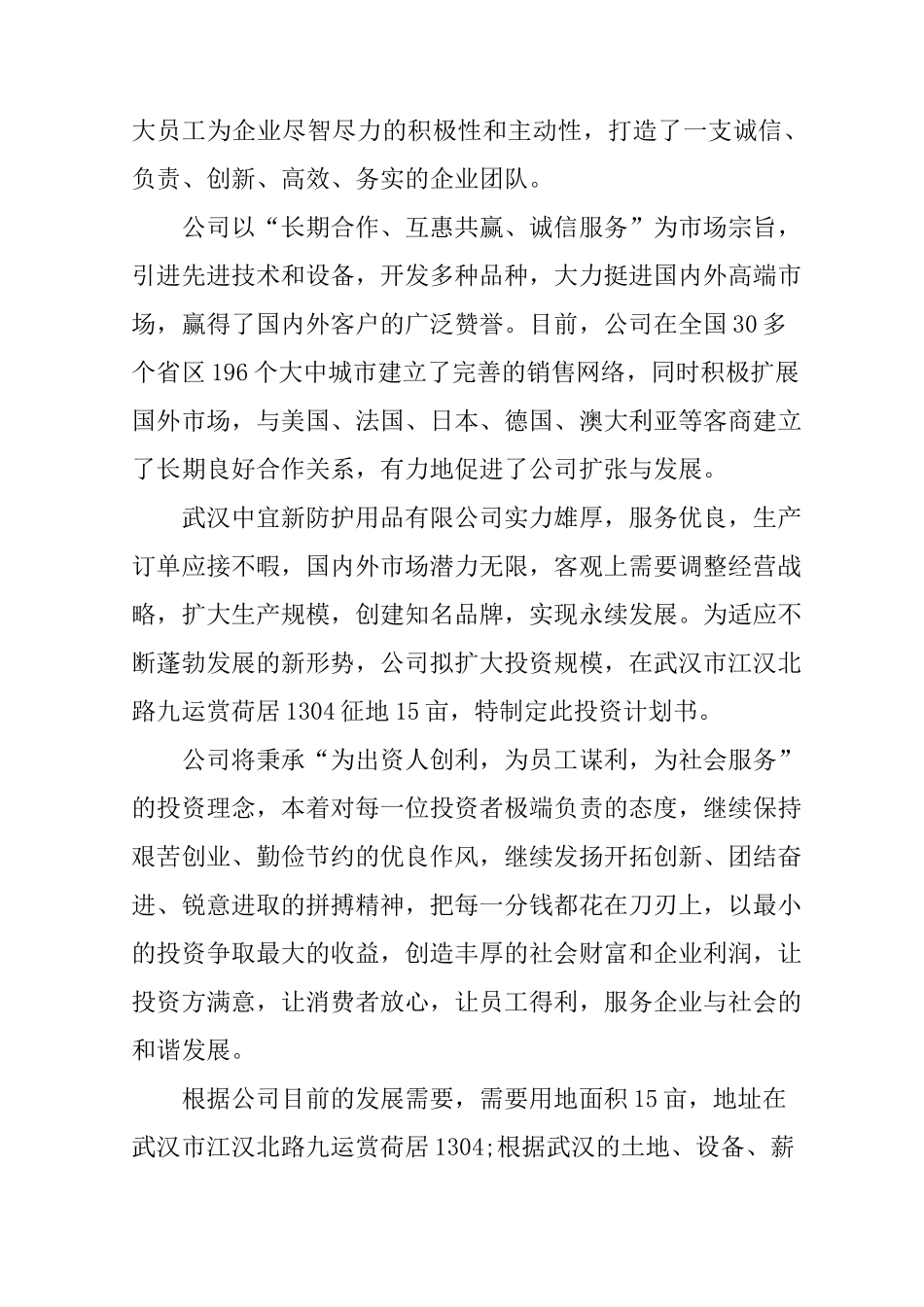 企业投资计划书_第2页