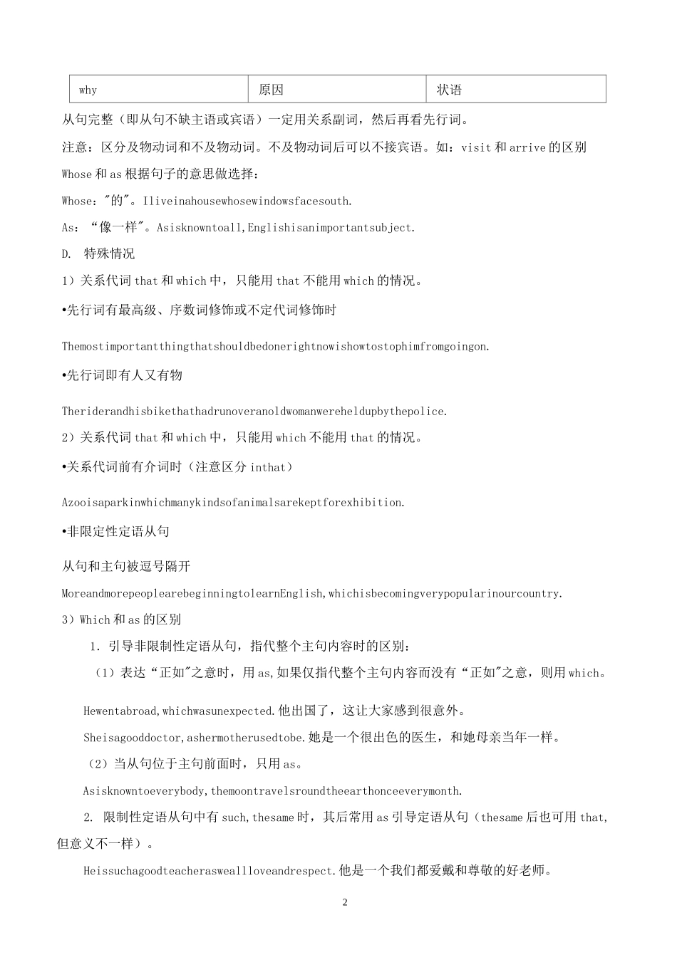 高三英语语法填空训练试题之复合句_第2页