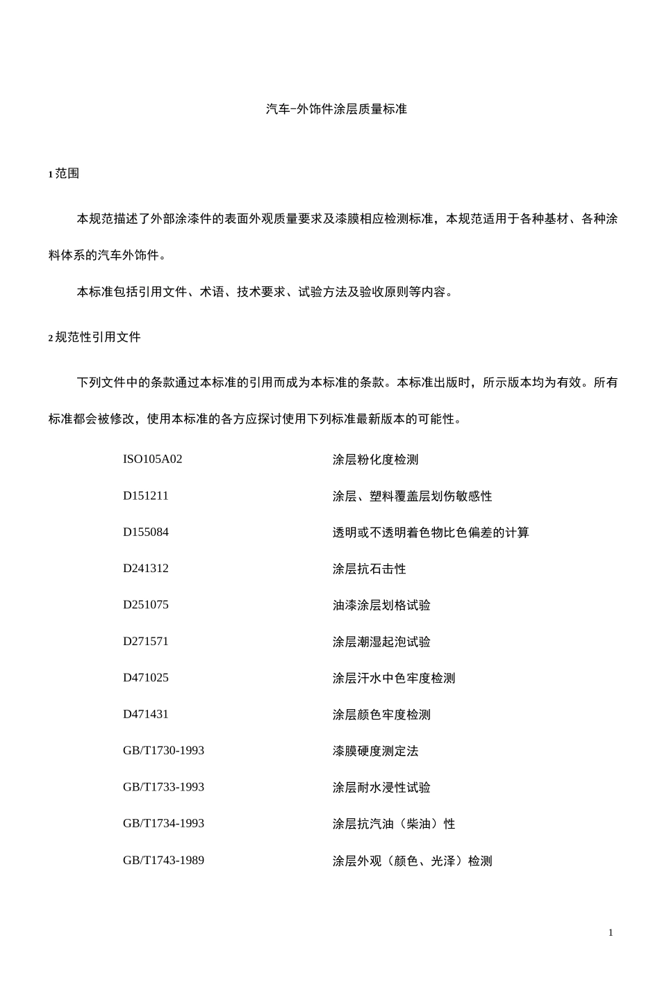 汽车外饰件涂层质量标准_第2页