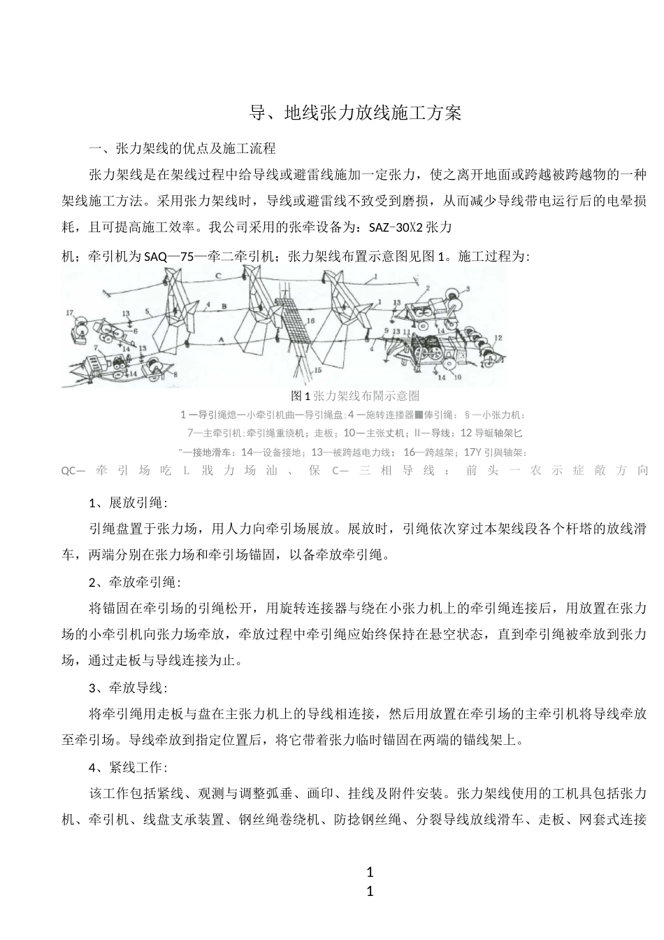 张力放线施工方案_第1页