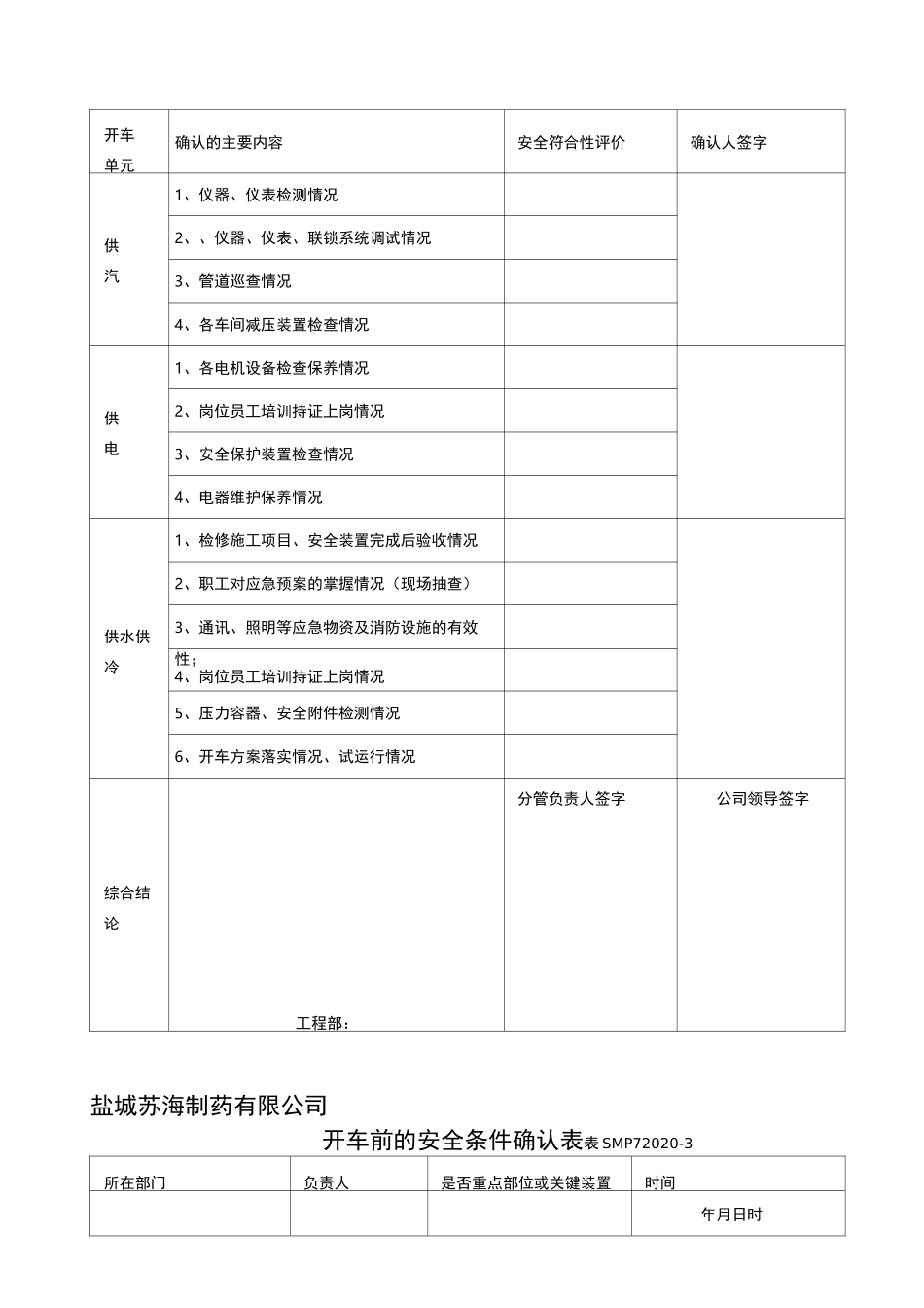 开车安全条件确认表_第2页