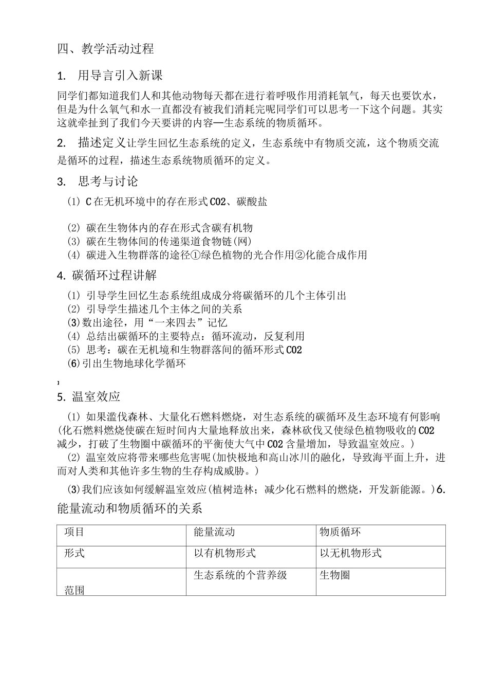 生态系统的物质循环教学设计_第2页