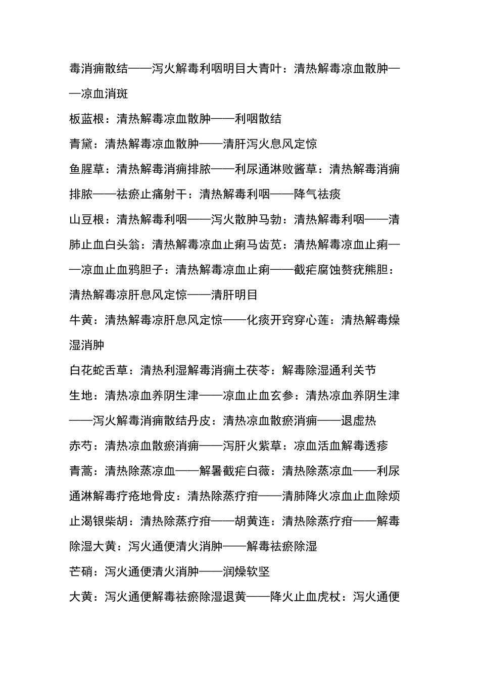 常用中药功效大全_第3页