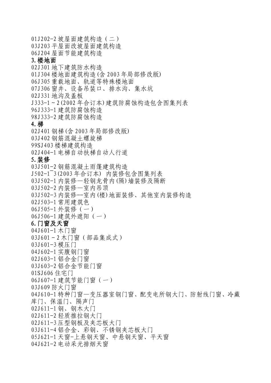 建筑专业图集简明目录_第2页