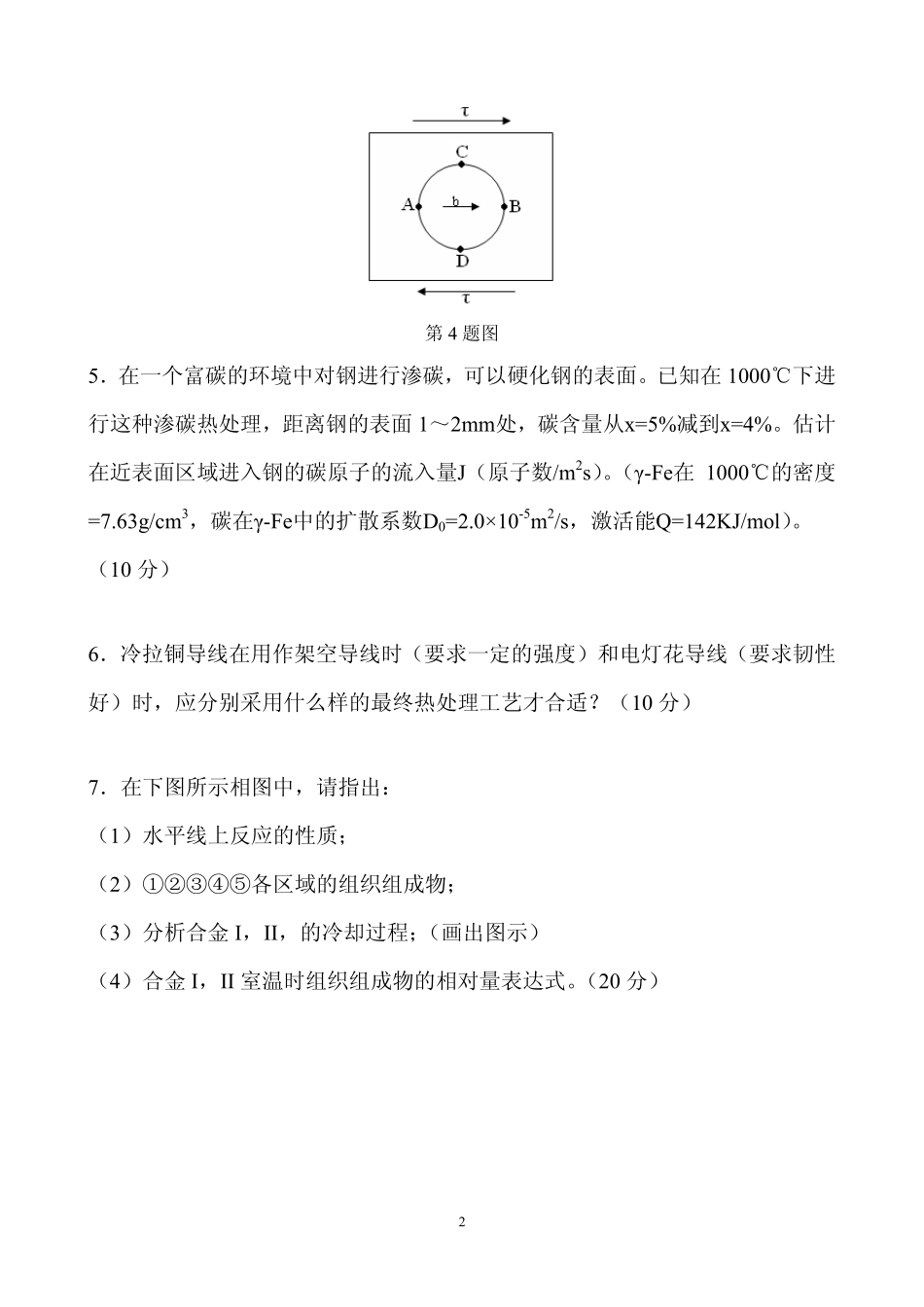 金属学原理总结试题_第2页