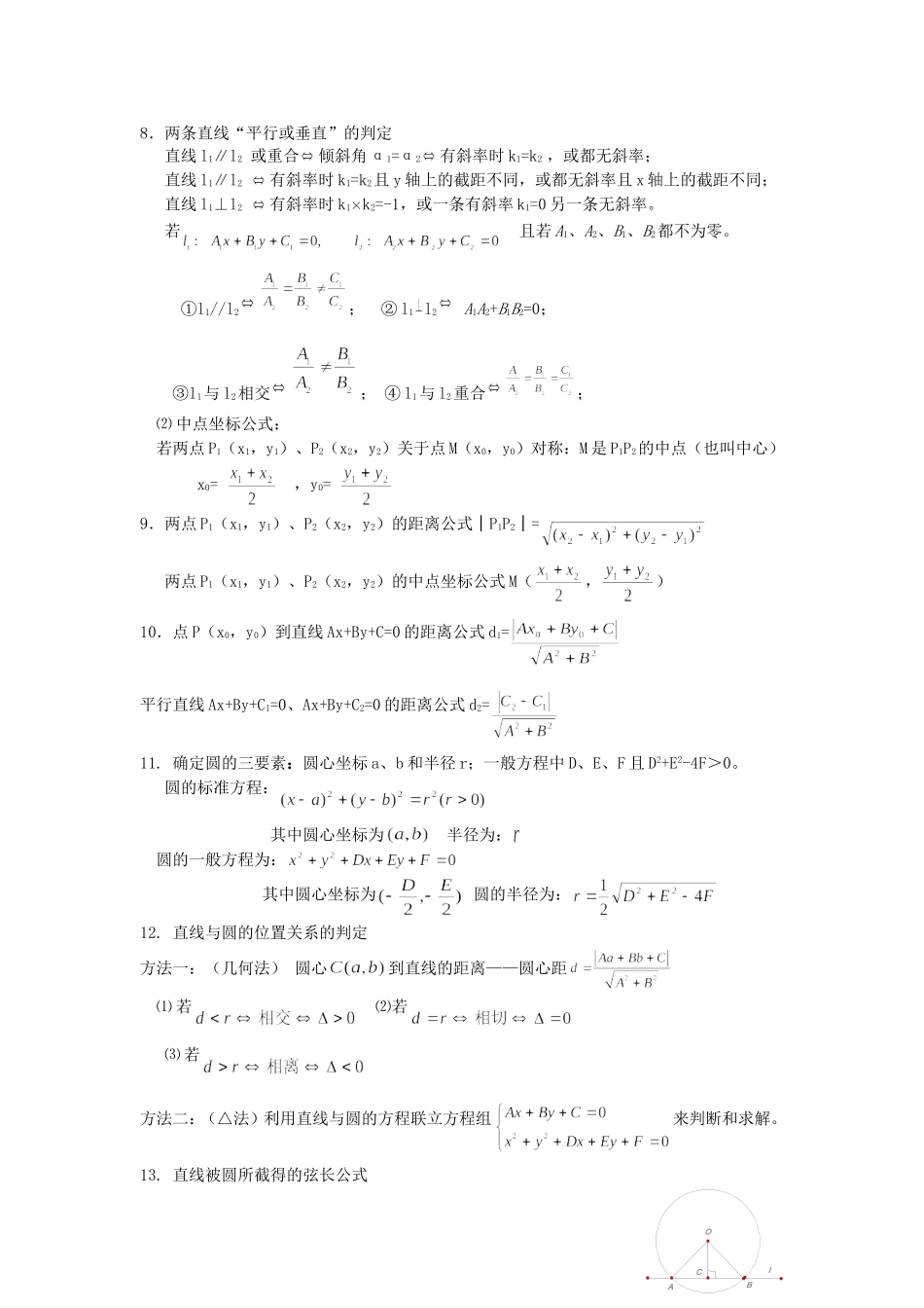高中数学学业水平考试必背公式_第2页