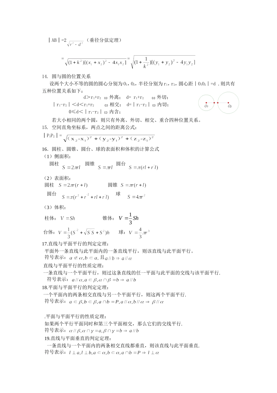 高中数学学业水平考试必背公式_第3页