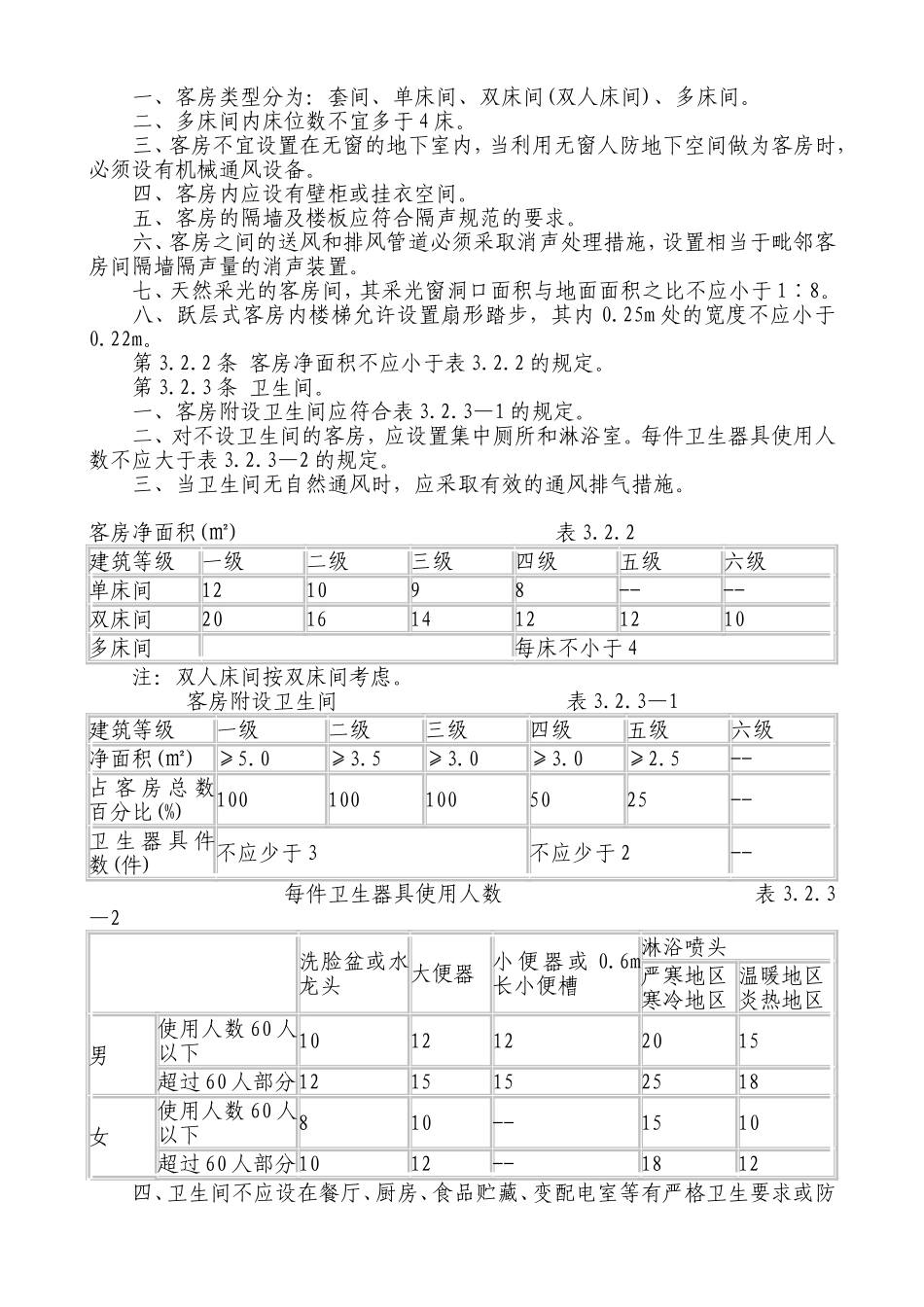 旅馆建筑设计规范JGJ62-90_第3页