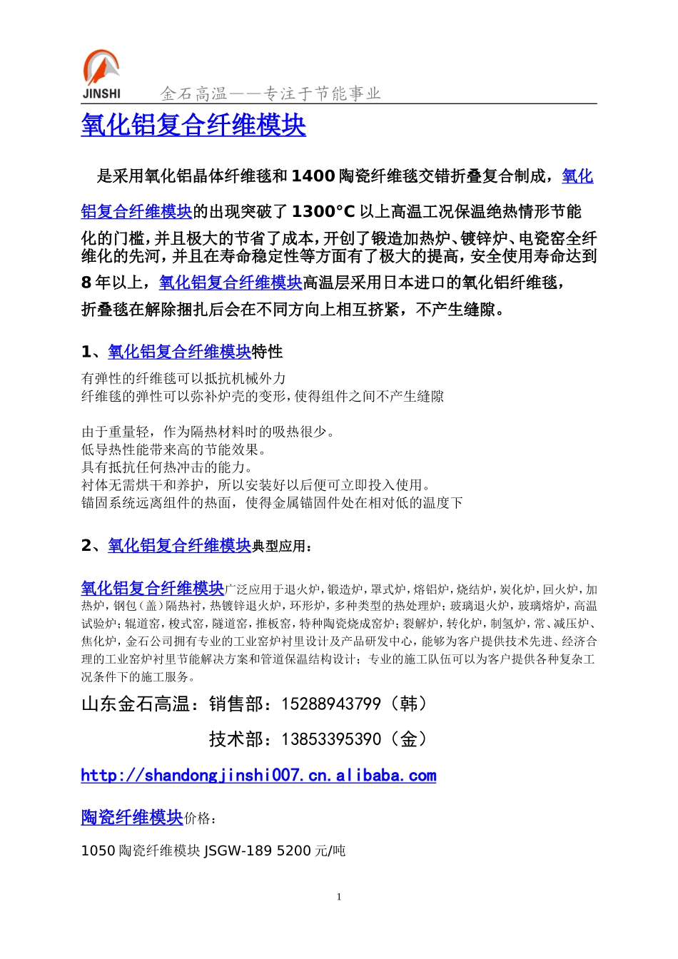 氧化铝复合纤维模块_第1页