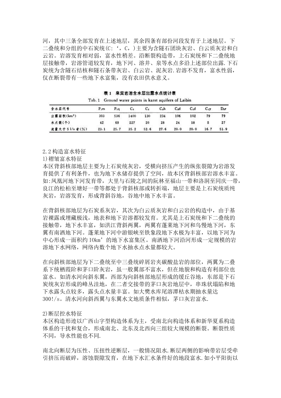 广西来宾岩溶地下水分布特征_第3页