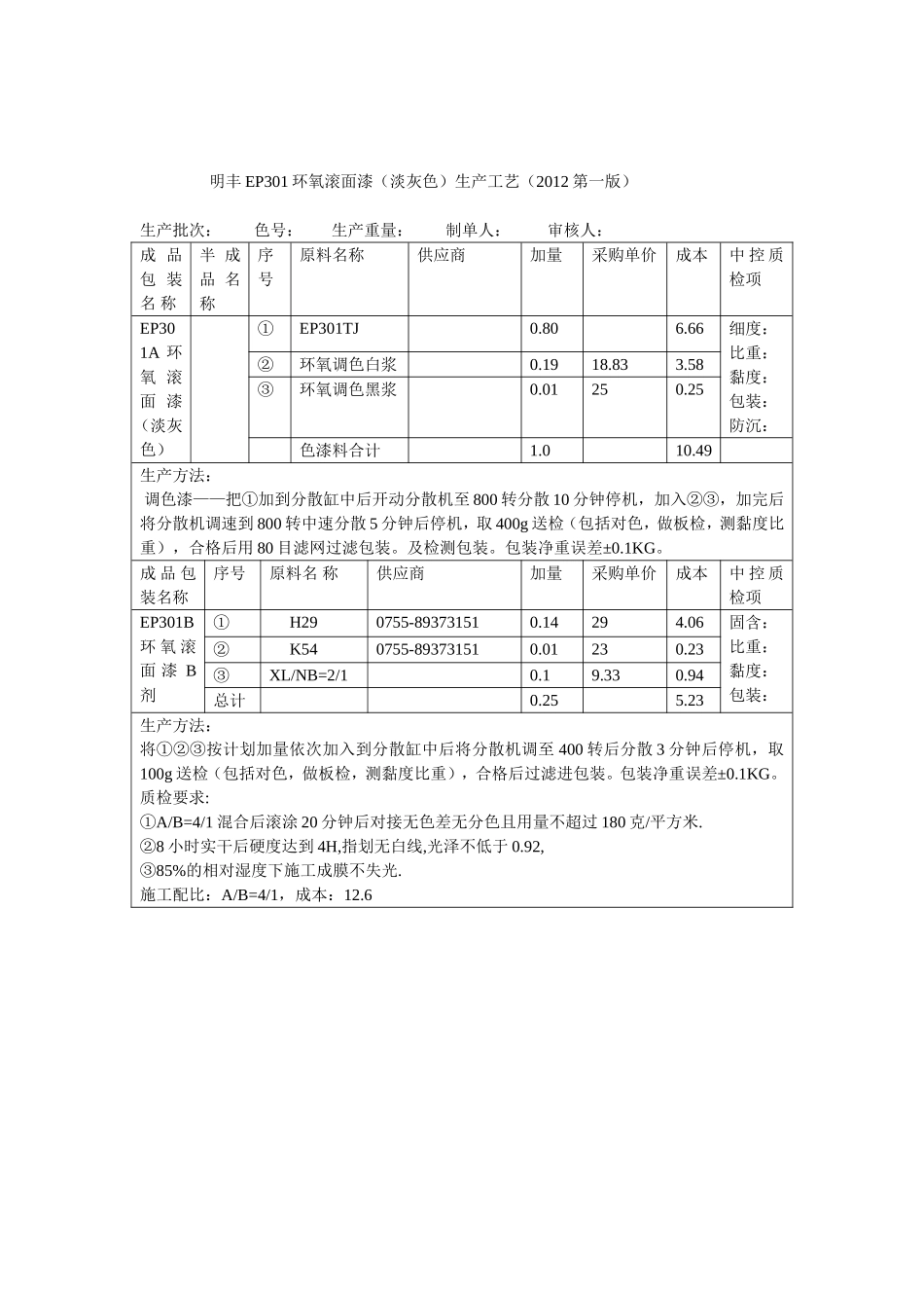 明丰地坪漆配方生产工艺_第2页