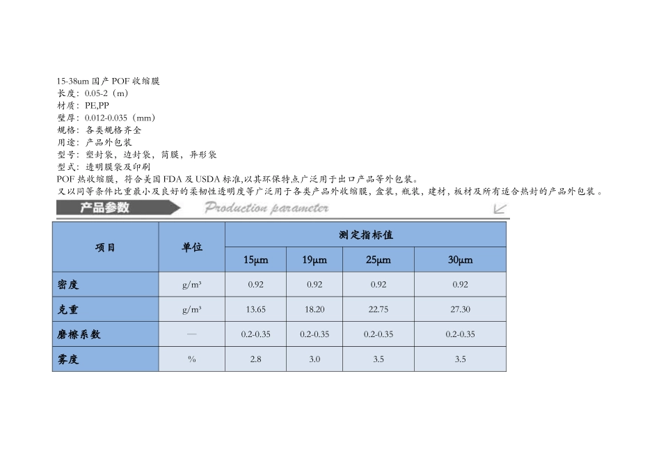 收缩膜技术参数_第1页