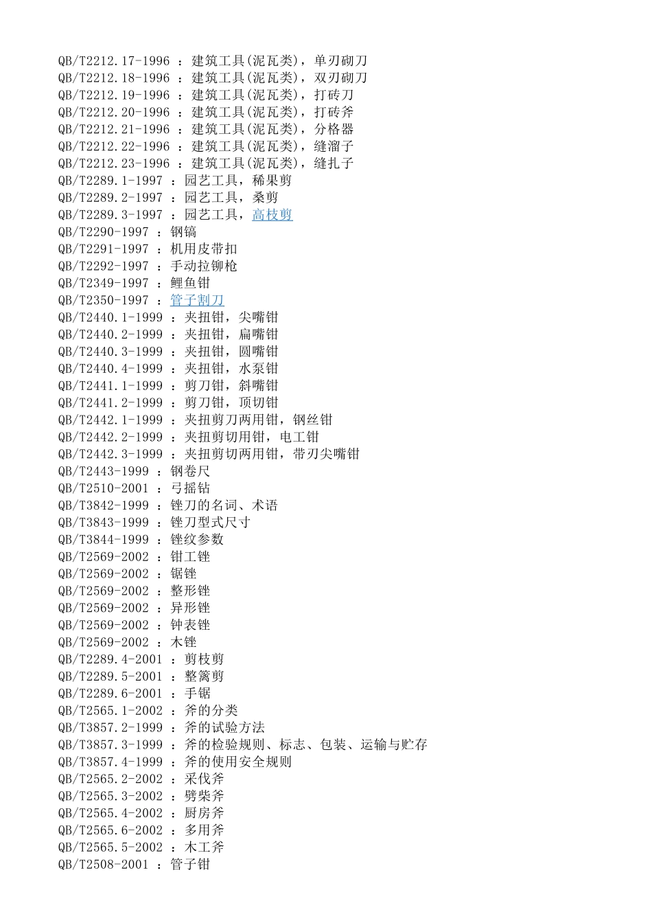 五金工具标准目录_第3页