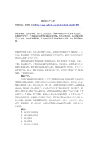 镀锌板生产工艺