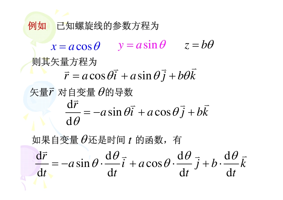 已知螺旋线的参数方程为_第1页