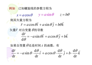 已知螺旋线的参数方程为