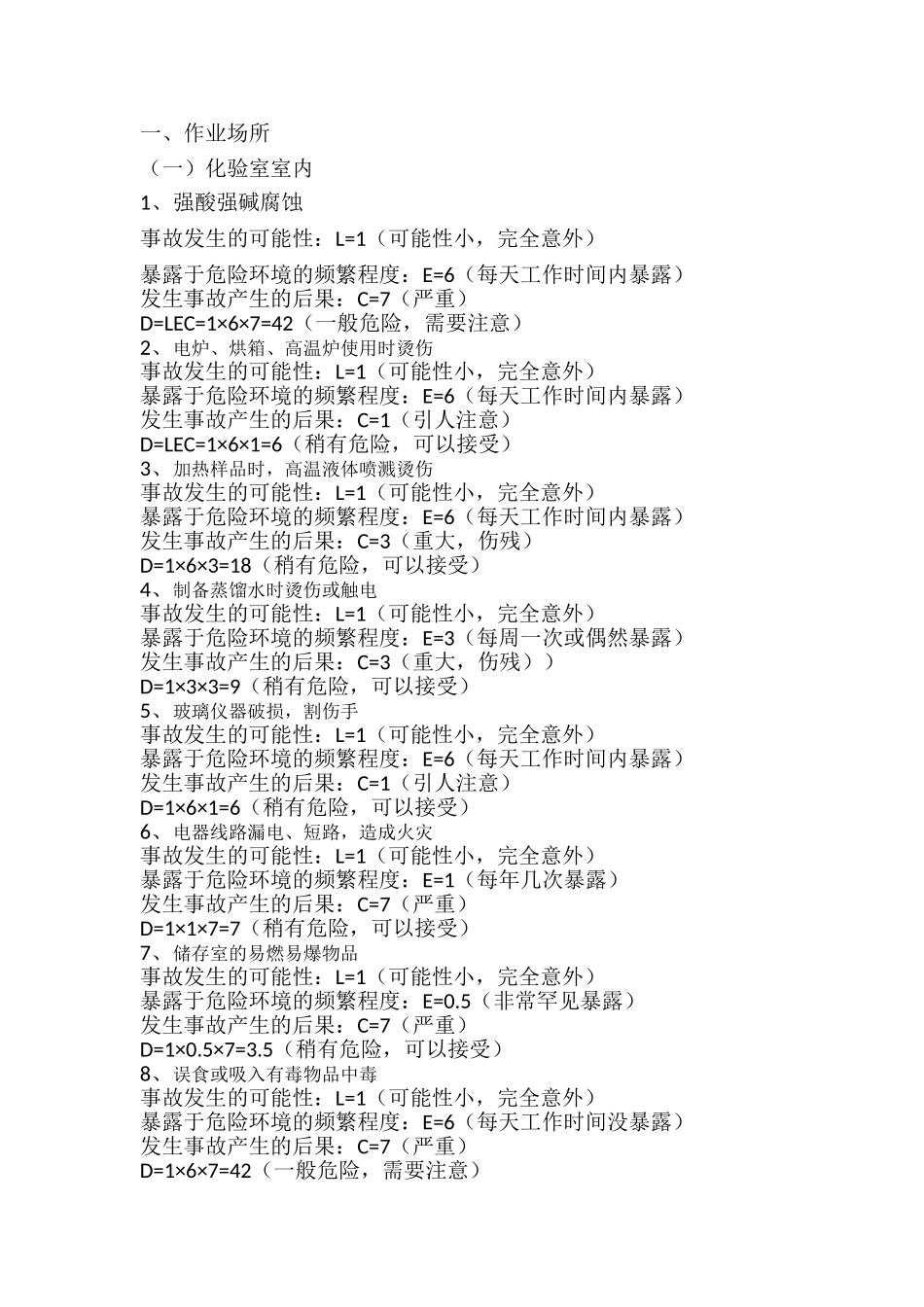 化验室安全风险评价实例  2_第1页