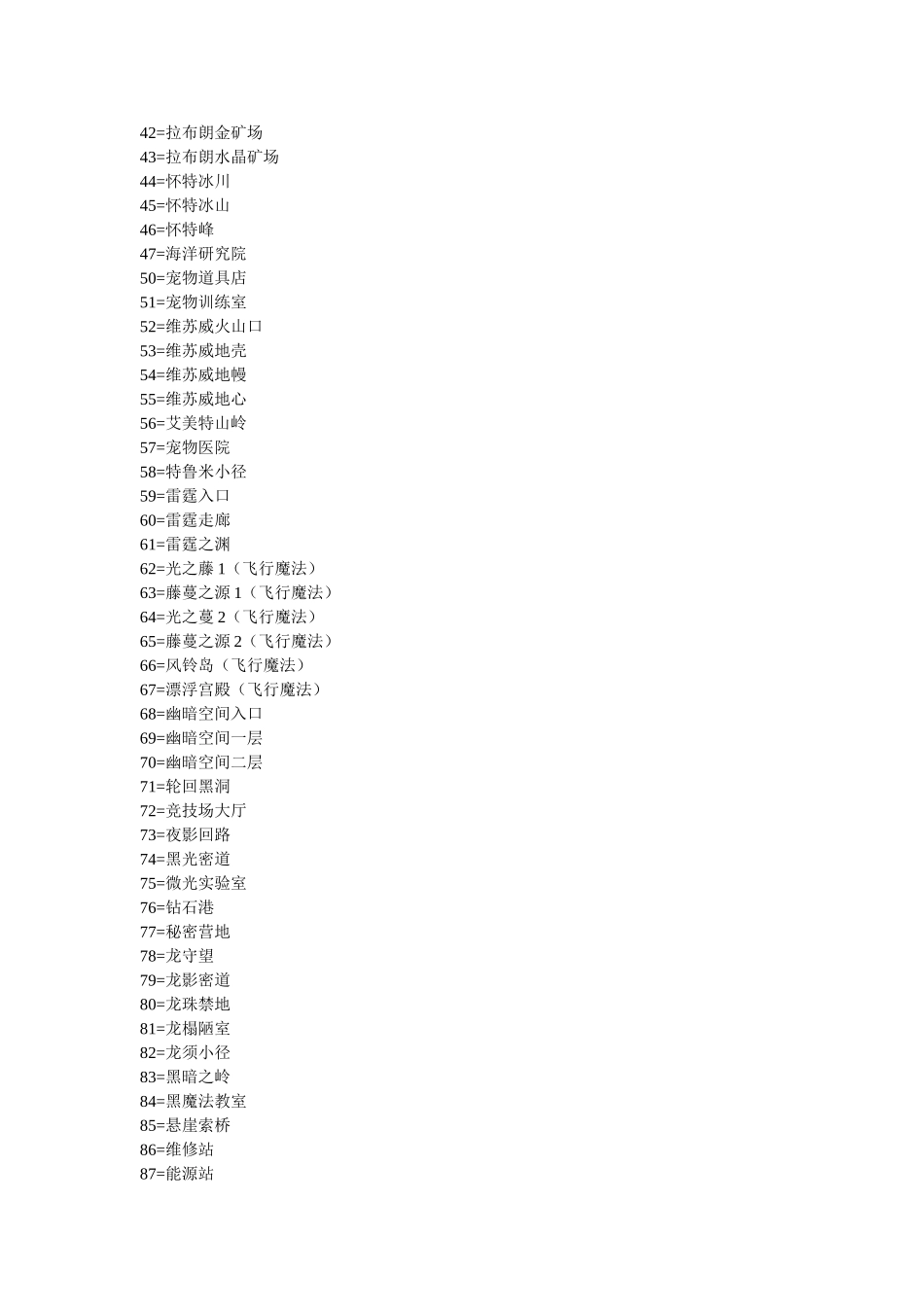 洛克王国地图编号一览表_第2页