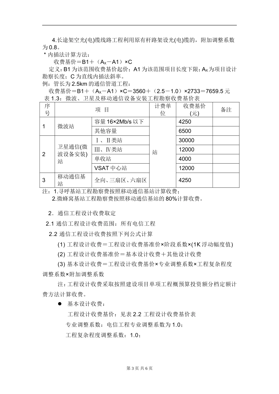 通信勘察设计费取费标准_第3页