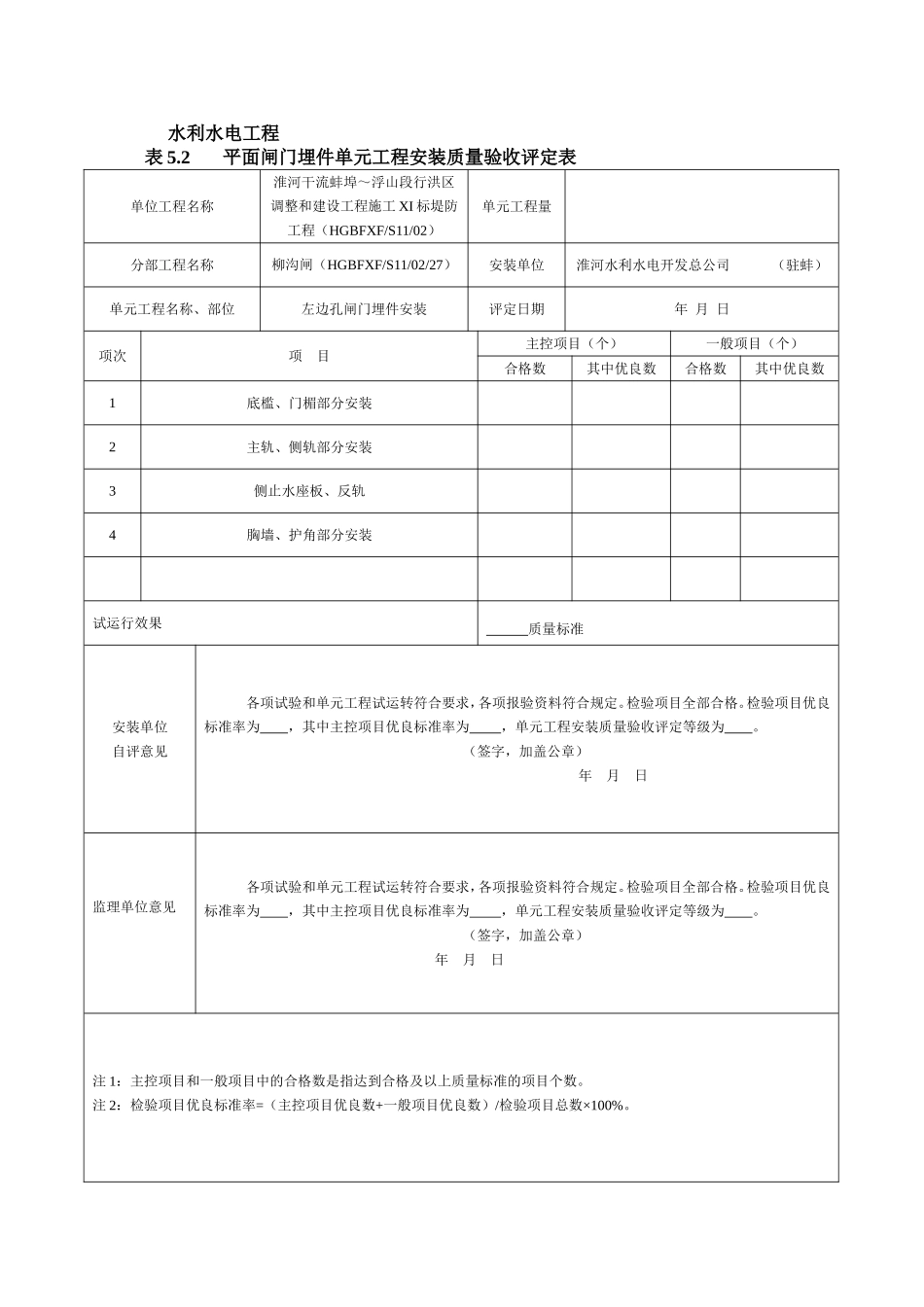 闸门埋件安装_第1页