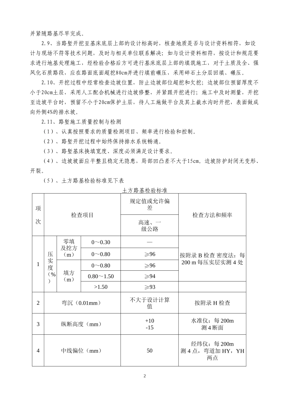 路基挖方施工方案_第2页