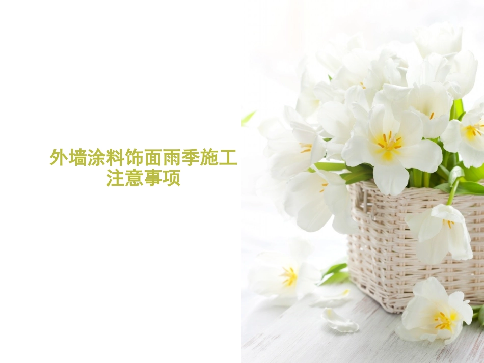 外墙涂料饰面雨季施工注意事项_第1页