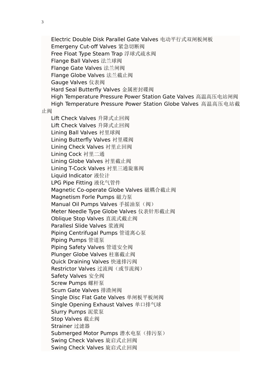 阀类英语专业术语_第3页