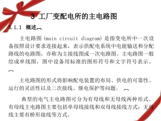 工厂供配电主电路图