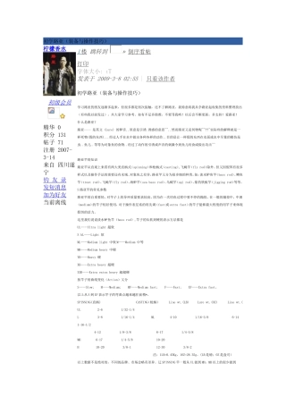 路亚饵基本操作