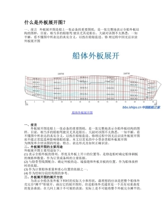 什么是外板展开图