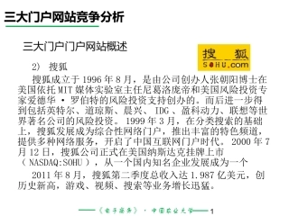 三大门户网站之争