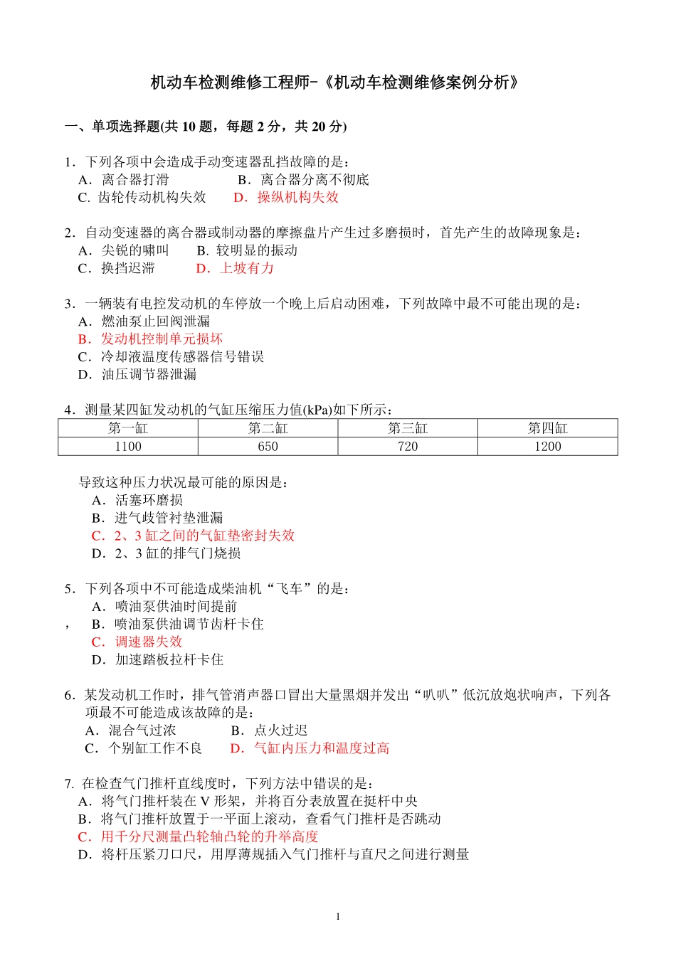 工程师-机电维修-案例分析_201409_第1页