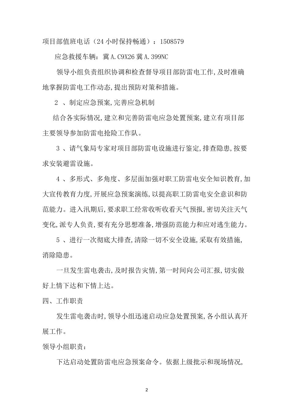 防雷专项应急预案_第2页