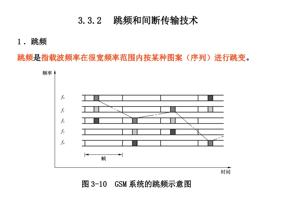第13讲  第3章  GSM数字蜂窝移动通信系统_第3页