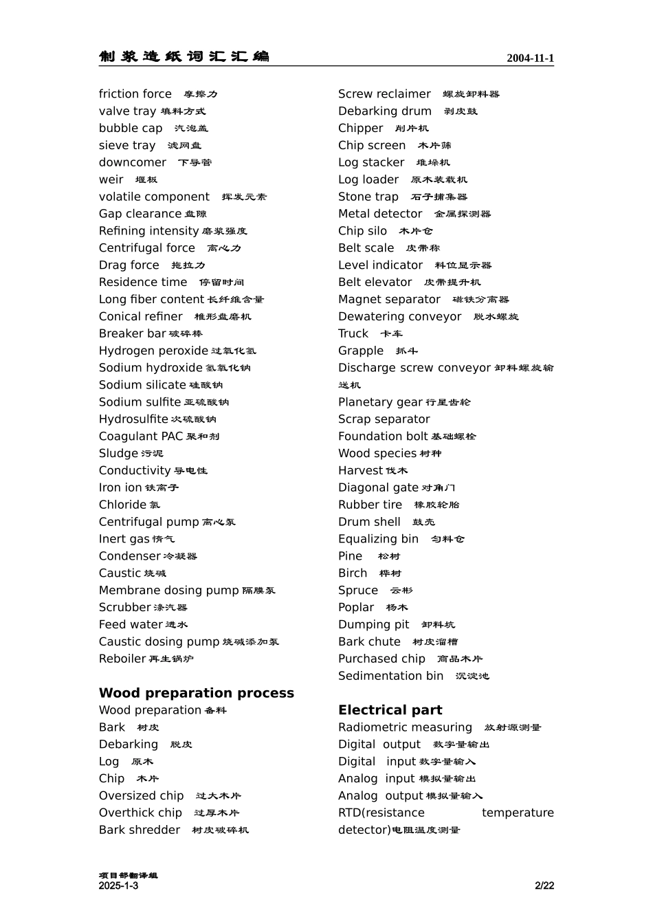 制浆造纸单词_第2页
