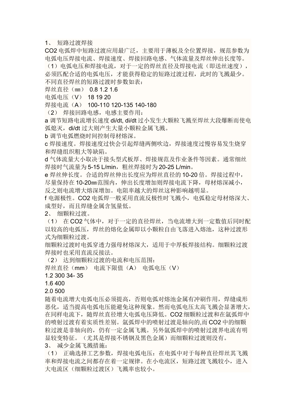 二保焊焊接参数_第1页