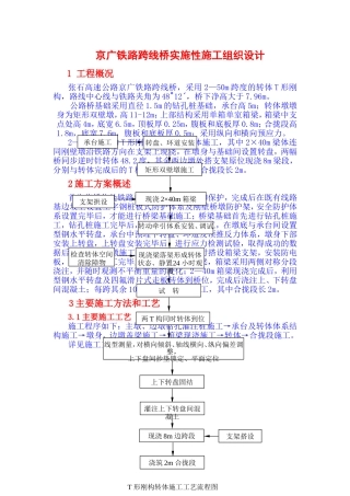 跨京广铁路转体桥施工方案