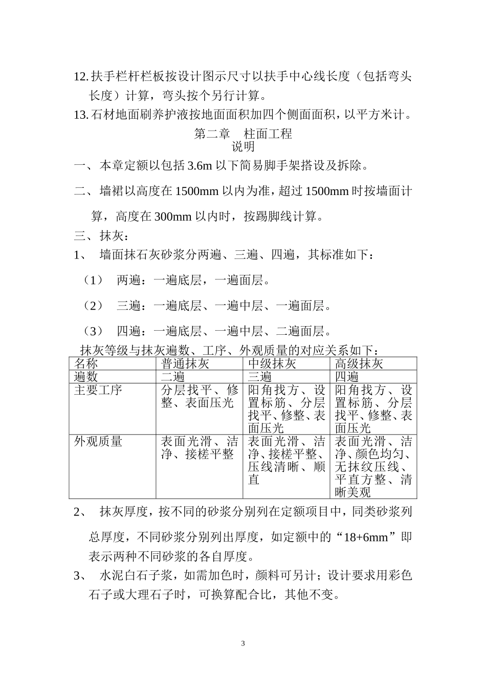 黑龙江省2010年装饰装修定额说明及工程量计算规则_第3页