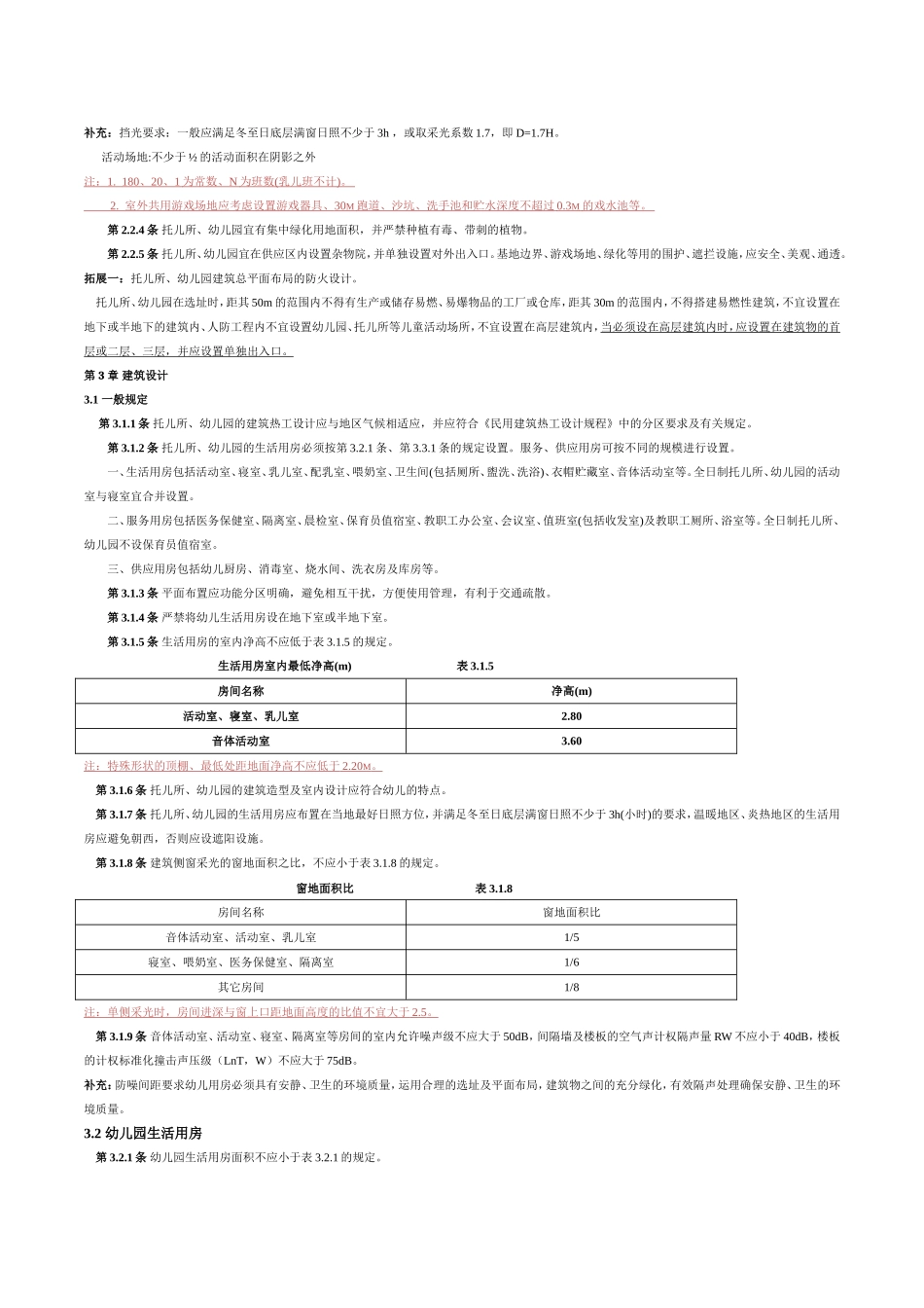 幼儿园建筑设计规范_第2页