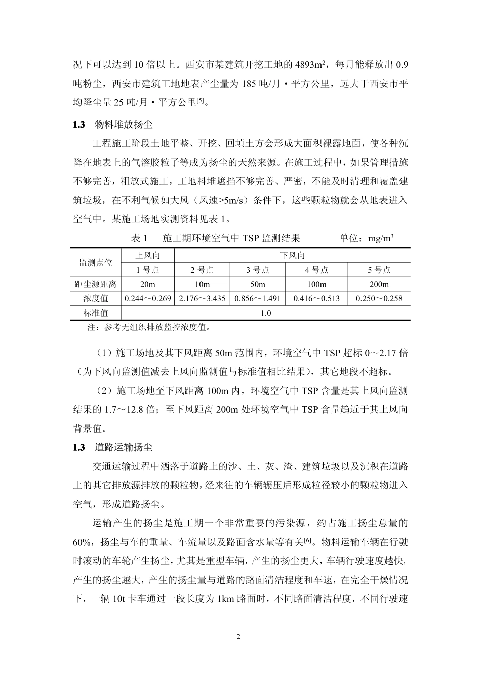 施工扬尘污染及防治措施_第2页