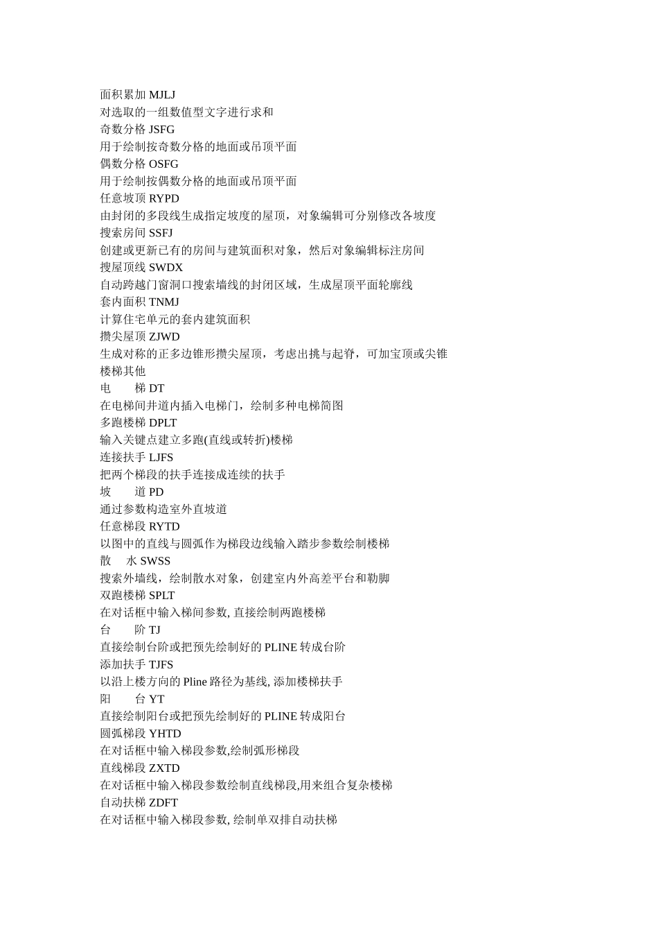 天正建筑快捷键7.0_第3页