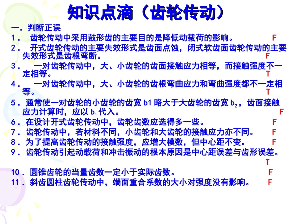 知识点滴(齿轮传动)_第1页